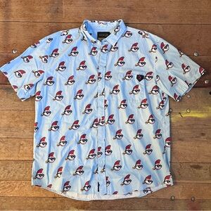 Men Baseballism Stylish Baseball Patterned Shirt XL